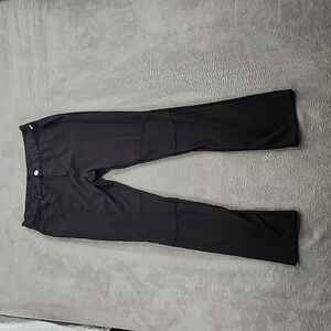 Chlorophylle Pants Womens Size 12 Black Stretch Straight Leg Wrinkle-resistant